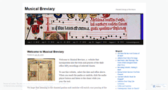 Desktop Screenshot of musicalbreviary.com